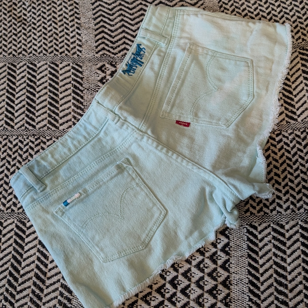 Levi's Light Blue Denim Shorts